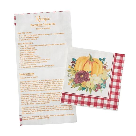 Pioneer Woman Paper Disposable Napkin 40 Count 3 Ply Floral Pumpkin Thanksgiving - Picture 5 of 9